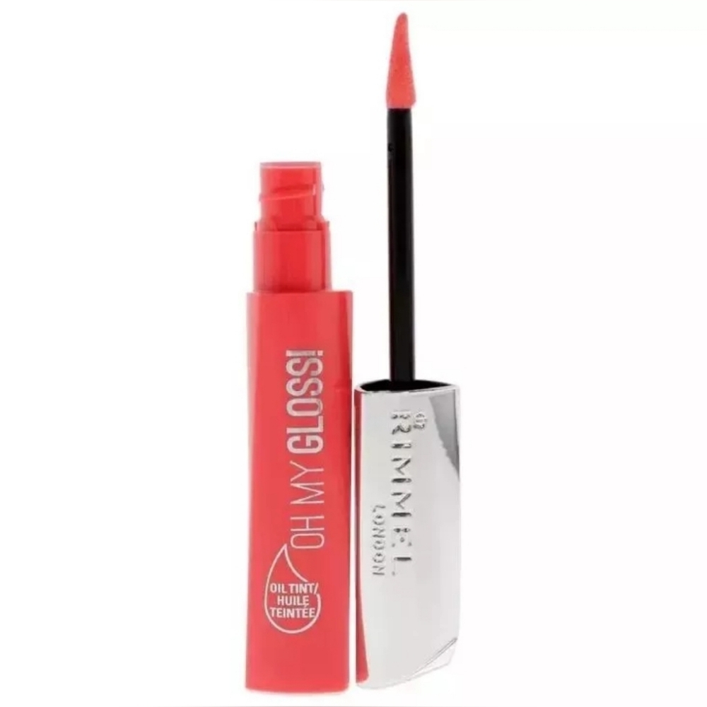 RIMMEL LONDON, Oh My Gloss! Oil Tint, 400 "CONTEMPORARY CORAL".21 oz